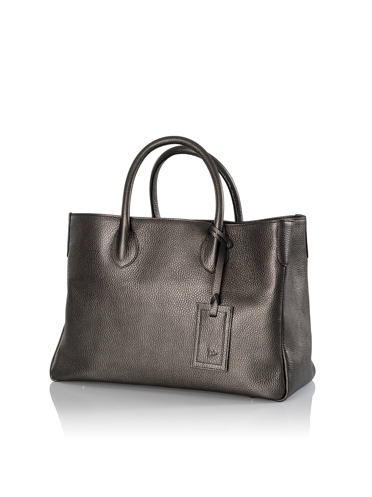 Frontansicht Damenhandtasche - Loris Nr. 7 Shopper, anthrazit