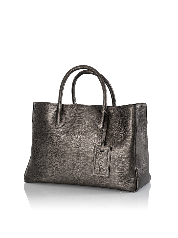 Frontansicht Damenhandtasche - Loris Nr. 7 Shopper, anthrazit