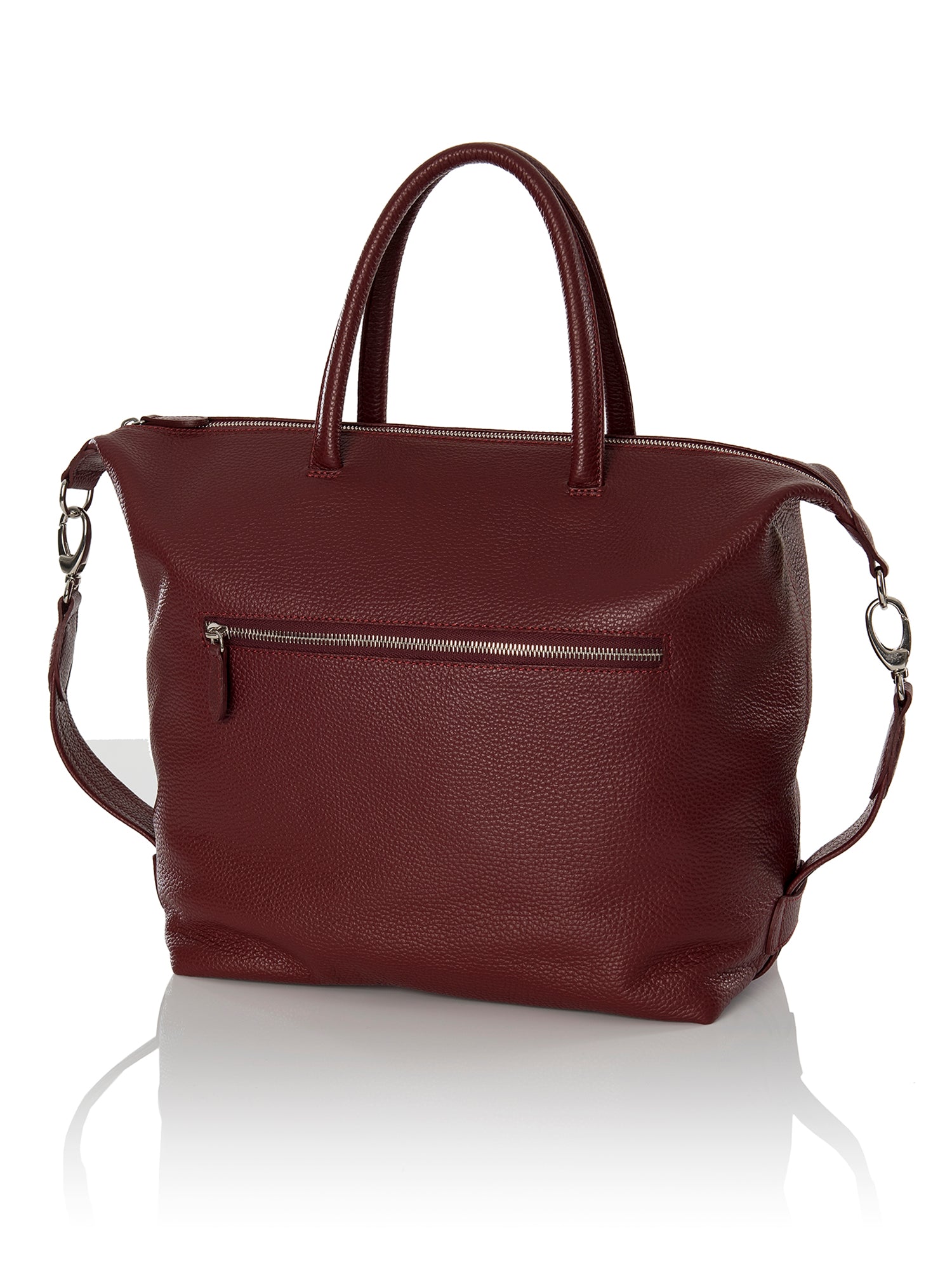Frontansicht Damenhandtasche - Lamica Schultertasche, rot