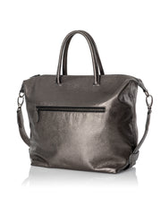 Frontansicht Damenhandtasche - Lamica Schultertasche, anthrazit