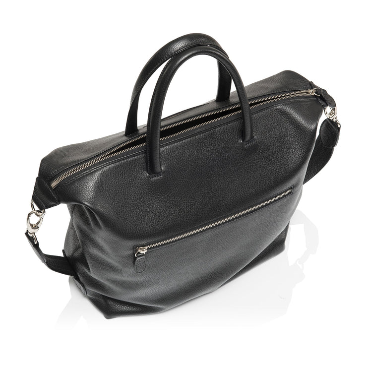 Ansicht geöffnete Damenhandtasche - Lamica Schultertasche, anthrazit