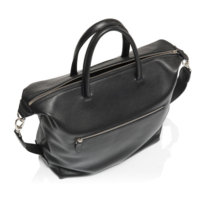 Ansicht geöffnete Damenhandtasche - Lamica Schultertasche, anthrazit